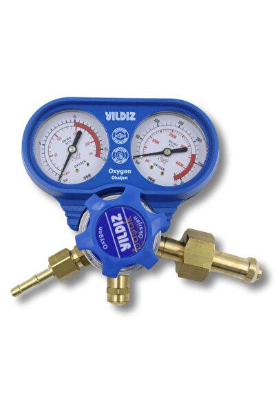 Yıldız Gaz Armatürleri Yıldız 5401S 0-10 Bar Oksijen Basınç Düşürücü Saat