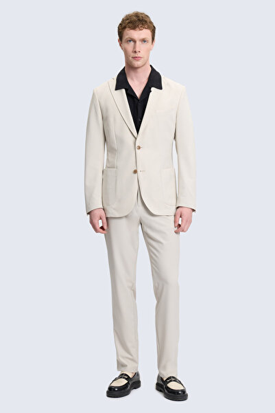 Hatemoğlu Taş Slim Fit Mono Yaka Casual Takım Elbise
