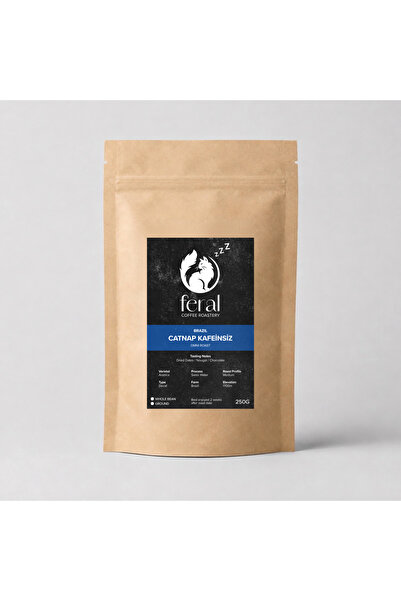 Kafeinsiz Kahve Feral Coffee Roastery - Brazil Catnap Kafeinsiz Kahve (Omni Roast) - 250G