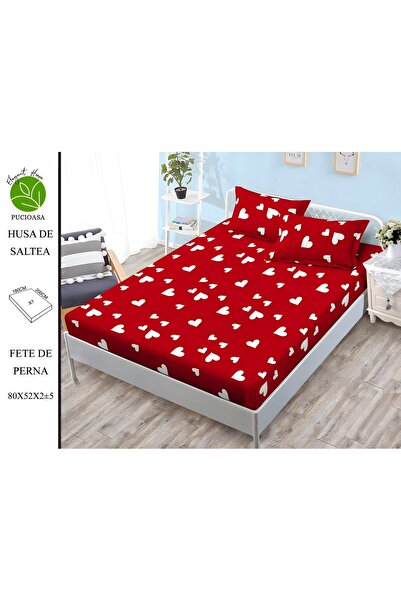naniland.ro Husă de Pat Finet 2 Persoane 3 Piese cu Elastic 180x200 cm, Model...