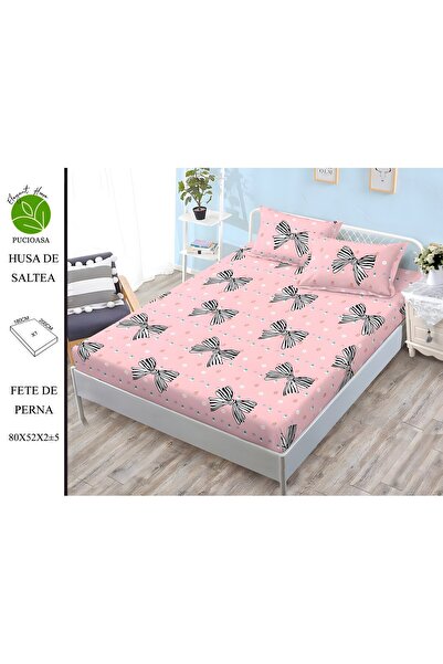 naniland.ro Husă de Pat Finet 2 Persoane 3 Piese cu Elastic 180x200 cm, Model...