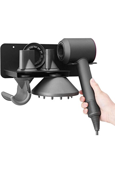 OEM Suport pentru uscător de păr montat pe perete, metalic, magnetic, elegant...
