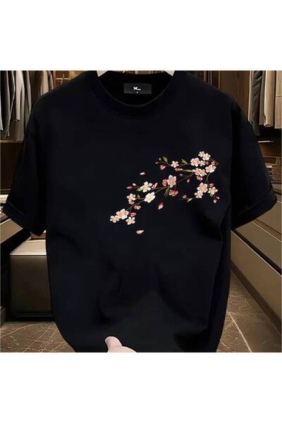 23 nisan Women's Black Cotton T-Shirt, 100% Cotton, No Fade, Machine Washable...