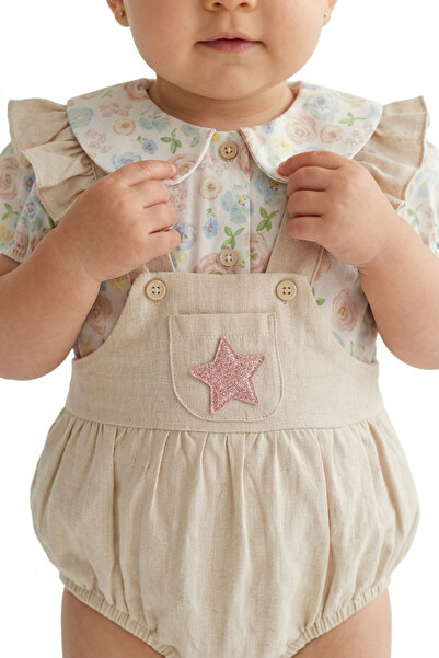 Bebezade Floral Printed Baby Collar Set