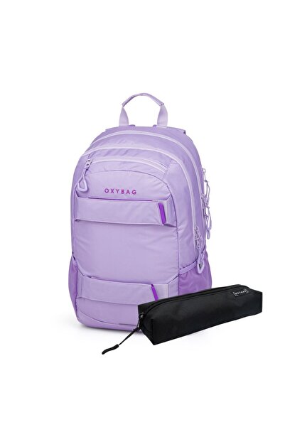 Karton PP School Backpack and satchel with pencil case - OXY SPORT VIOLET