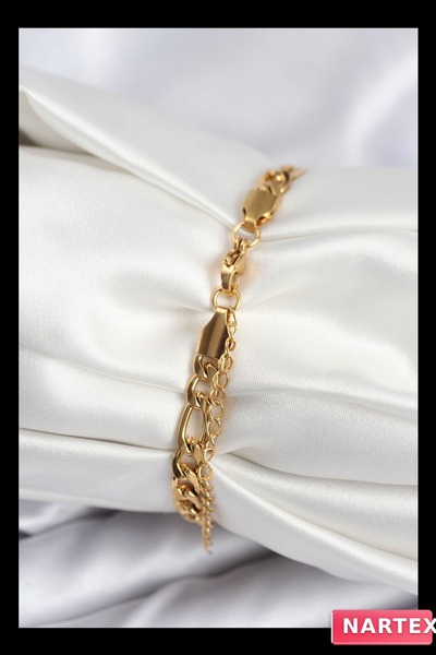 Generic Brand 316L Steel Gold Color Oval Suitable for Writing Women's Bracelet