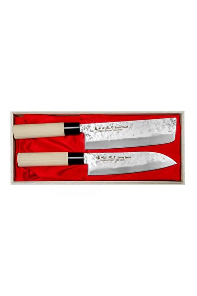Satake Cutlery Set 2 cutite asiatice, Satake Cutlery, Santoku, Nakiri, Otel m...