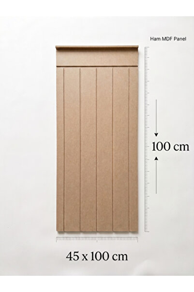 varje Dekoratif Duvar Paneli ( 45 X 100 Cm ) Boyanabilir Ahşap 4 Mm Ham Mdf D...