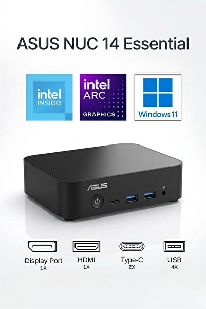 ASUS NUC14 Intel N97 16GB RAM DDR5 512GB SSD WiFi 6E 2.5G LAN VESA Win11Pro M...