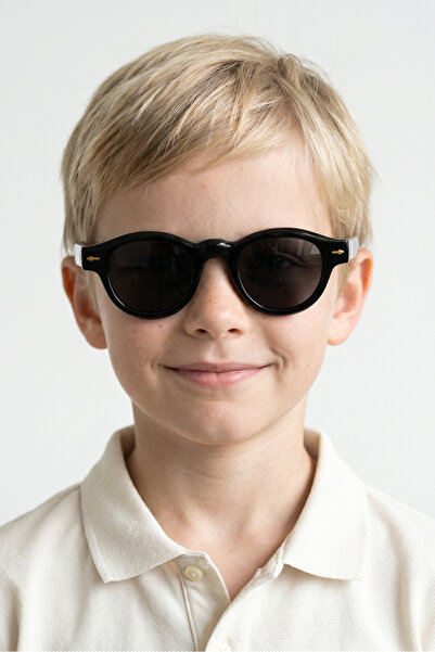 Bilge Karga Yecil Black Black Boys' Sunglasses