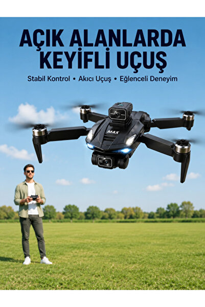 Bucuks Mey İthalat® Havadan Çekim İçin Çift Kameralı Kompakt ve Kolay Taşınab...