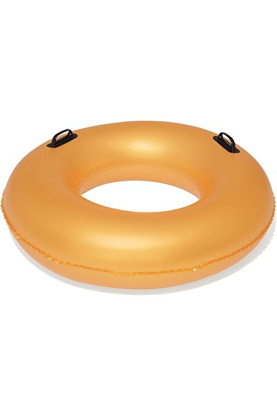 BESTWAY Inflatable Ring with Handle - Gold Swim Tube - Inflatable Sea Ring - ...