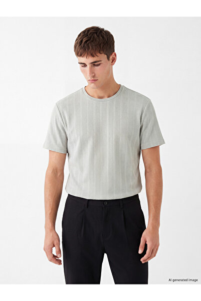 LC Waikiki Crew Neck Ribbed Men's T-Shirt