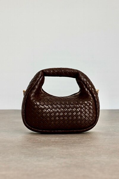 staybeautiful Women's Braided Mini City Bag Brown