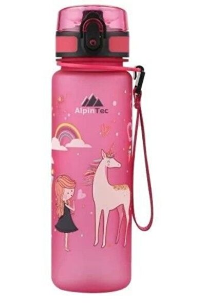 ALPINPRO Πλαστικό Παιδικό Μπουκάλι Νερού 500ml Ροζ Πριγκίπισσα