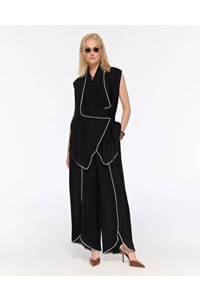 LAMANTE Tied Asymmetrical Blouse