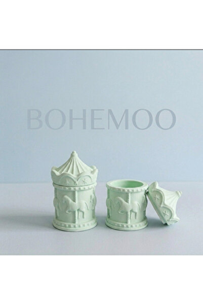Bohemoo Atlıkarınca Kapaklı Dekoratif Kutu 11 cm | 1 Adet, Takı Kutusu, Biblo...