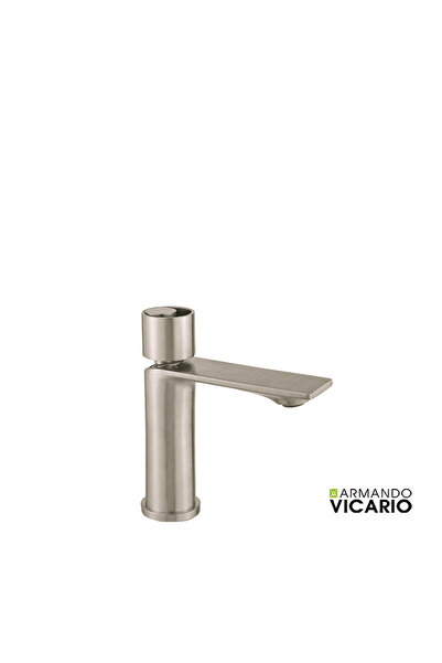 ARMANDO VICARIO Halo Inox Μπαταρία Νιπτήρος με βαλβίδα clic-clac 515010-110