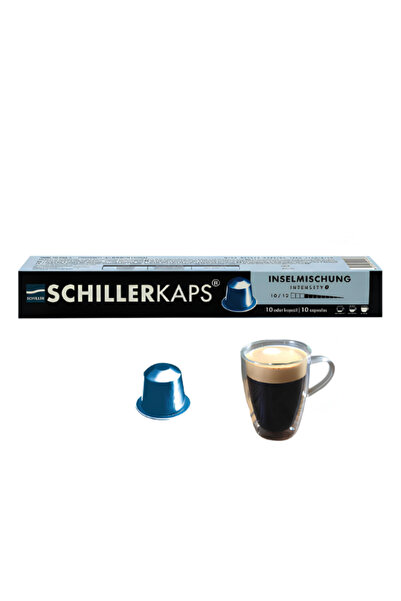 Schiller Kaffeerösterei Schillerkaps Island Blend Capsule Coffee (10-Pack)