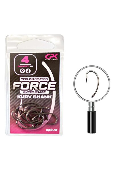 CPK Cârlige Force Teflon cu tijă curbată Nr. 8