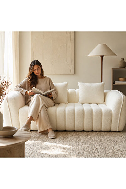 Generic Cloud sofa, living room compact sofa, deep-seated recliner sofa with ...