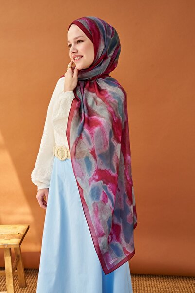 Silk Home شال ريفا تينسل كلاود بوردو