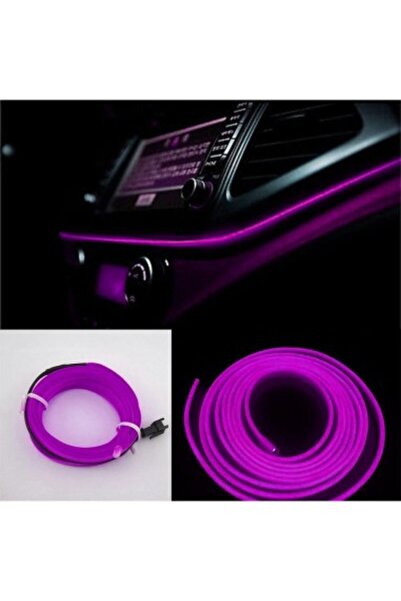 Xenon Bright Fir neon electroluminescent auto de 2m cu lumină violetă/mov, in...
