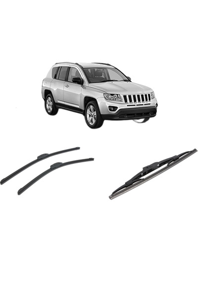 Bosch Set de 3 ștergătoare JEEP COMPASS (MK49) din 2006-2011, pentru parbriz ...