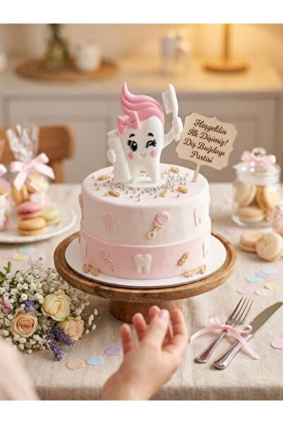 hediyesepetinde Pembe Sevimli Diş Perisi Figürü 10 cm – Diş Buğdayı Pasta ve ...