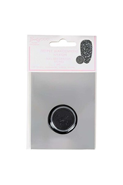Jumbo Pietre Decorativ pentru Unghii Negre Stralucitoare - 150buc – decor rap...