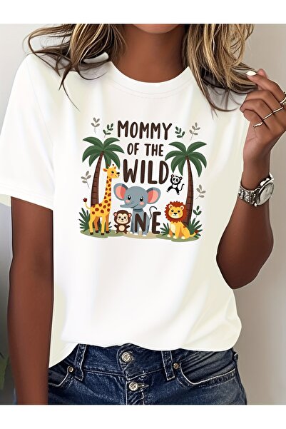 17 seramik Fashionable Casual Printed Women'S Round Neck T-Shirt Featuring Mo...