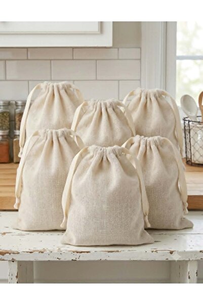 BORİ zero waste bag saci bumbac alimente set de 6
