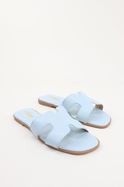 VİNY Women's Flat Sandals Open Toe Slip-On Slippers, Casual Lightweight Summe...