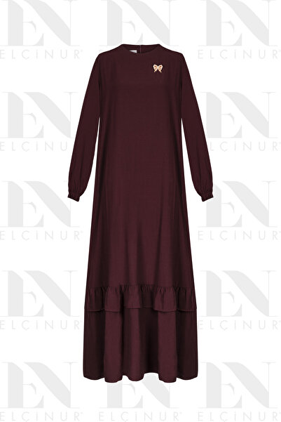 ELÇİNUR 26252 Brooched Pocket Dress