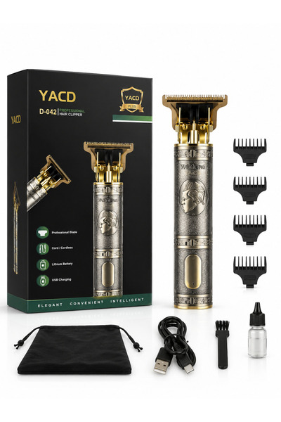YACD D-042 Professional Cordless USB Rechargeable Hair Clipper&Trimmer - Prec...