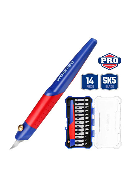 Workpro Wp219005 14 Parça Profesyonel Hobi Maket Bıçağı Seti