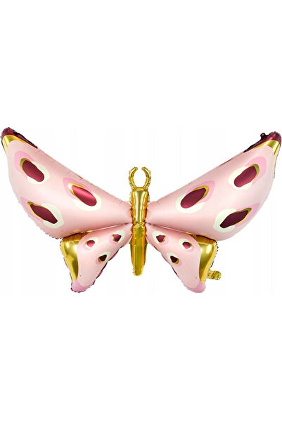 Partydeco Balon din folie Jumbo Auriu Fluture 120cm