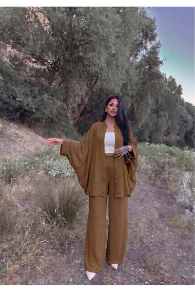 Siner Fashion Women's Oversize Wide Cut Shirt and Pants Set
