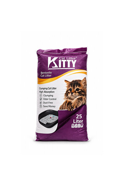 Kitty Lavender Scented Bentonite Cat Litter 25L - High Absorption, Fast Clump...