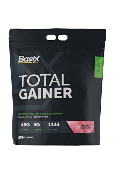 Basix Total Gainer High Protein and Carbohydrate Weight Gain Formula with Str...