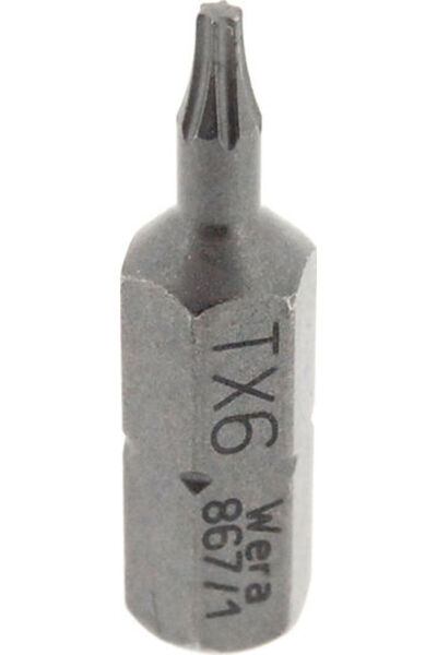 wera Bit șurubelniță Torx 867/1 TX 15 25mm Bit șurubelniță Torx Cod: 05066486001