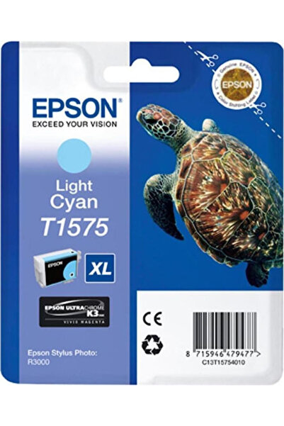 EPSON T1575XL Cerneală Originală pentru Imprimantă InkJet Albastru Deschis (C...