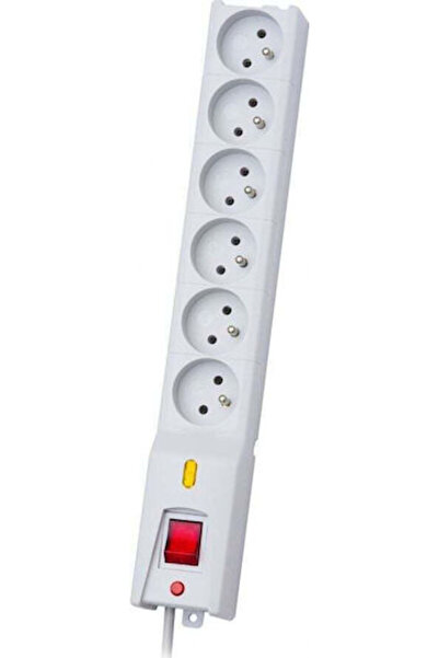 Lestar Priză multiplă Lx 610 cu protecție la supratensiune, 6 posturi, cu USB...