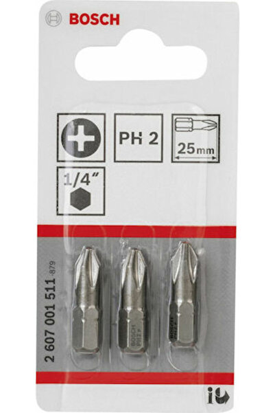Bosch Set 3 biți de șurubelniță tip cruce / stea / Torx Cod: 2607001511
