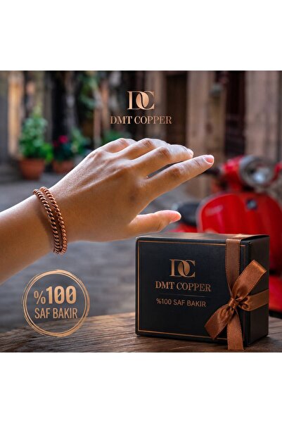 DMT COPPER HOME 100% Handmade Copper Bracelet, Natural Copper Bracelet, Set of 2