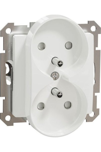 Schneider Electric Priză electrică albă 1 buc.