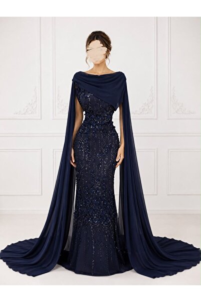 AMAZ Evening dress with trim