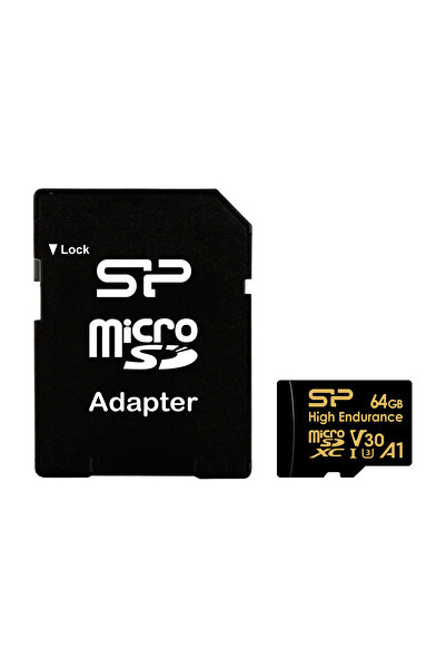 Silicon Power κάρτα μνήμης microSDHC High Endurance, 64GB, Class 10 UHS-I U3 ...