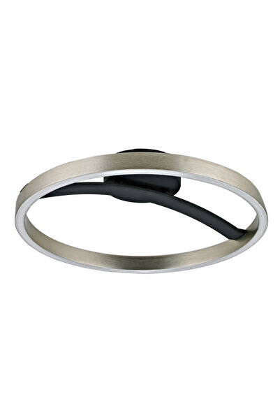 POWERTECH LED φωτιστικό οροφής HLL-0200, 29W, 4000K, Φ38x10cm, ασημί/μαύρο