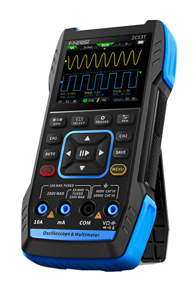 FNIRSI 3 σε 1 παλμογράφος/πολύμετρο/signal generator χειρός 2C53T, επαναφορτι...